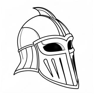 Colorful Knight Helmet Coloring Page 33324-26671