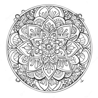 Gypsy Boho Mandala Coloring Page 33333-26683