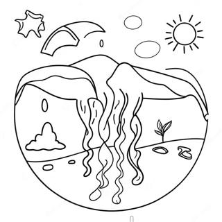 Water Cycle Diagram Coloring Page 33353-26694