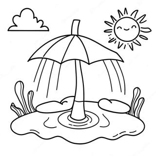 Sunny Day Water Cycle Coloring Page 33354-26697