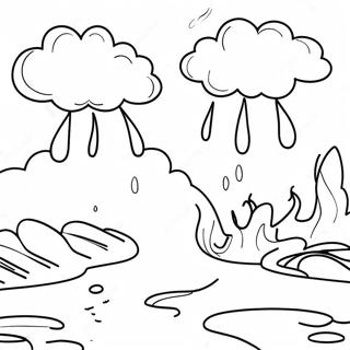 Sunny Day Water Cycle Coloring Page 33354-26698