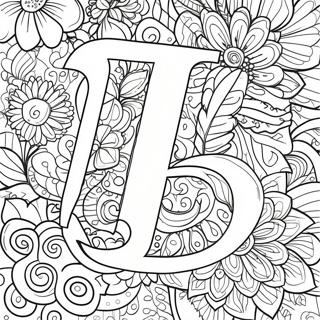 Joyful Letter J Coloring Page 3337-2710