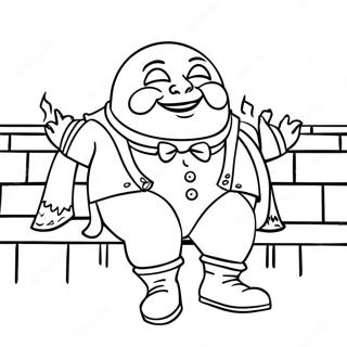 Humpty Dumpty Sitting On A Wall Coloring Page 33393-26726