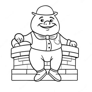 Humpty Dumpty Sitting On A Wall Coloring Page 33393-26728