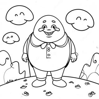 Adventurous Humpty Dumpty Coloring Page 33394-26729