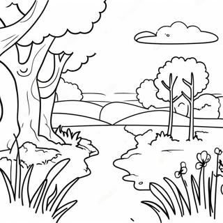 Charming Dutch Landscape Coloring Page 33404-26739