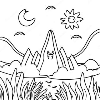 Night Sky Coloring Page 33413-26754