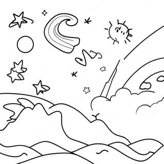 Night Sky Coloring Page 33413-26755