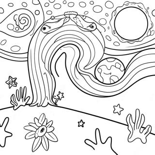 Starry Night Coloring Page 33414-26742