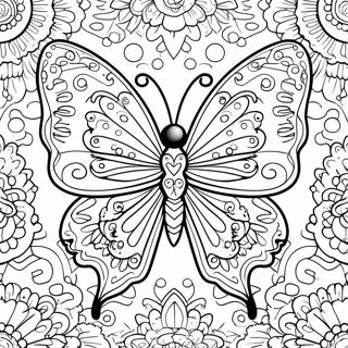 Symmetry Butterfly Coloring Page 33423-26745