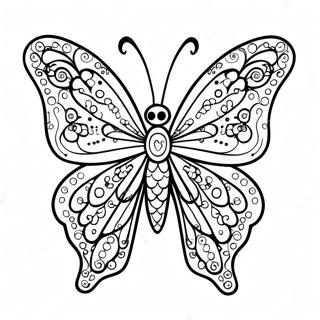 Symmetry Butterfly Coloring Page 33423-26747