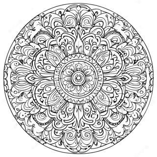 Intricate Symmetry Mandala Coloring Page 33424-26751