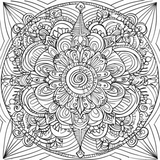 Intricate Symmetry Mandala Coloring Page 33424-26752