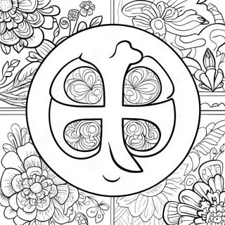 4 H Logo Coloring Page 33443-26767