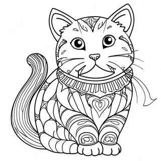 Calico Cat Coloring Pages