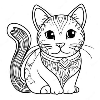 Calico Cat Coloring Page 33453-26778