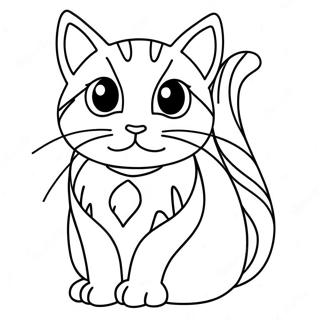 Calico Cat Coloring Page 33453-26780