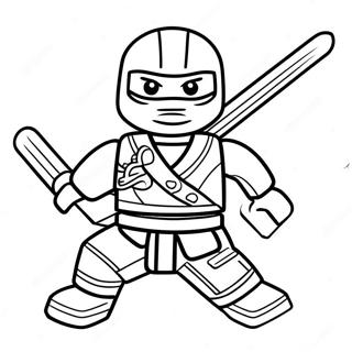 Cole Ninjago In Action Coloring Page 33514-26821