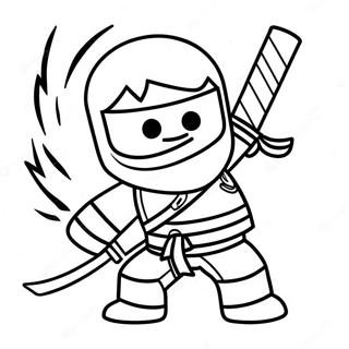 Cole Ninjago In Action Coloring Page 33514-26823