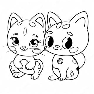 Adventurous Ladybug And Cat Noir Coloring Page 33524-26841