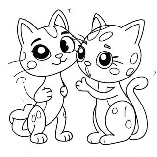 Adventurous Ladybug And Cat Noir Coloring Page 33524-26843