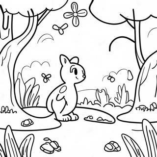 Colorful Nature Scavenger Hunt Coloring Page 33544-26845