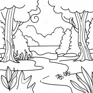 Colorful Nature Scavenger Hunt Coloring Page 33544-26846