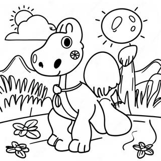 Colorful Nature Scavenger Hunt Coloring Page 33544-26847