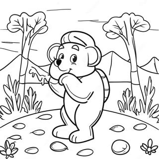 Colorful Nature Scavenger Hunt Coloring Page 33544-26848