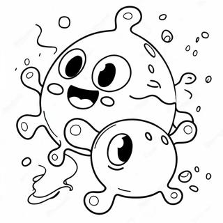 Cute Cartoon Germs Coloring Page 33554-26856