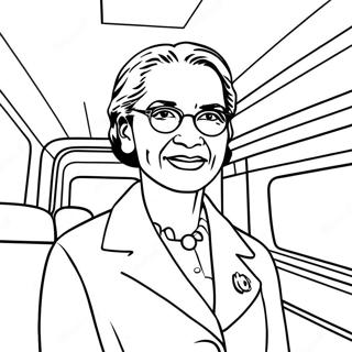 Rosa Parks Courageous Moment Coloring Page 33574-26874