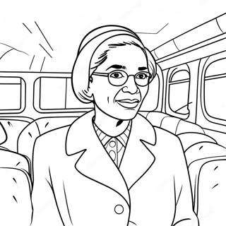 Rosa Parks Courageous Moment Coloring Page 33574-26876