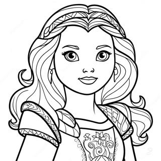 Brave Princess Merida Adventure Coloring Page 3357-2727