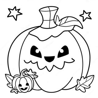 Halloween Squishmallow Pumpkin Coloring Page 33583-26877