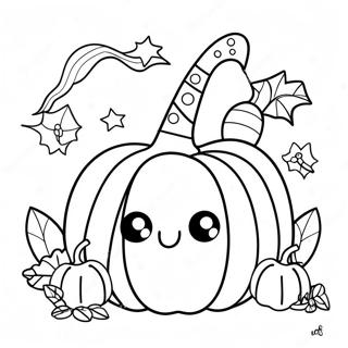 Halloween Squishmallow Pumpkin Coloring Page 33583-26879