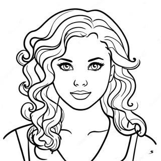 Realistic Curly Hair Coloring Page 33604-26903