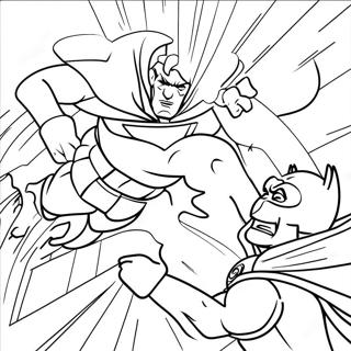 Batman Vs Superman Epic Battle Coloring Page 33623-26909