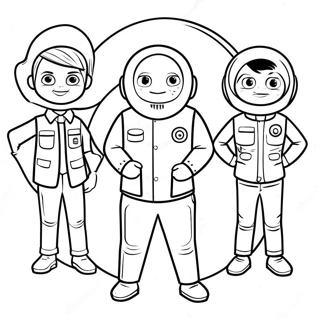 Odd Squad Agents In Action Coloring Page 33634-26922