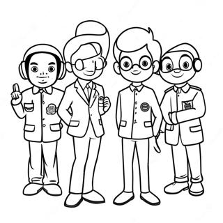 Odd Squad Agents In Action Coloring Page 33634-26924