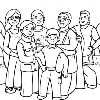 Diverse Community Coloring Page 33644-26930