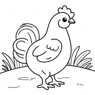 Little Red Hen Coloring Page 33653-26935