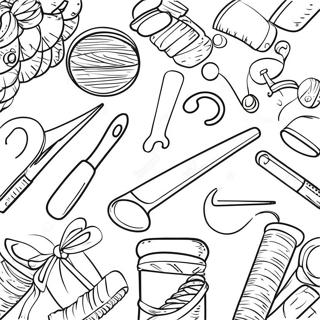 Sewing Tools Coloring Page 33683-26958