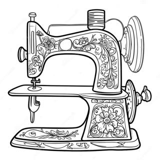 Colorful Sewing Machine Coloring Page 33684-26972