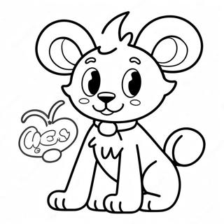 Mangle Character Coloring Page 33713-26987