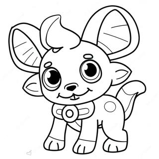 Mangle Character Coloring Page 33713-26988