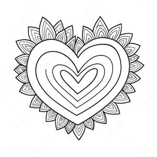 Rainbow Heart Coloring Page 33723-27006