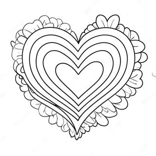 Rainbow Heart Coloring Page 33723-27007