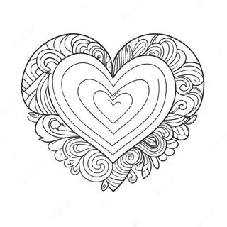 Rainbow Heart Coloring Page 33723-27008