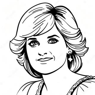 Princess Diana Portrait Coloring Page 33733-26994