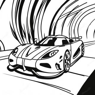 Koenigsegg Agera In Motion Coloring Page 33744-27012